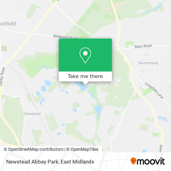 Newstead Abbey Park map
