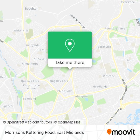 Morrisons Kettering Road map