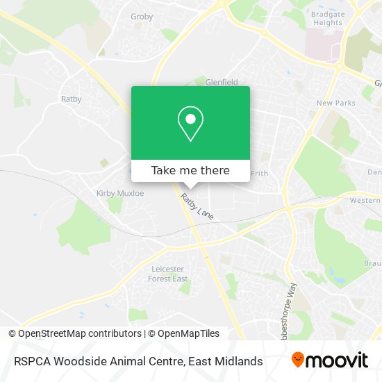 RSPCA Woodside Animal Centre map