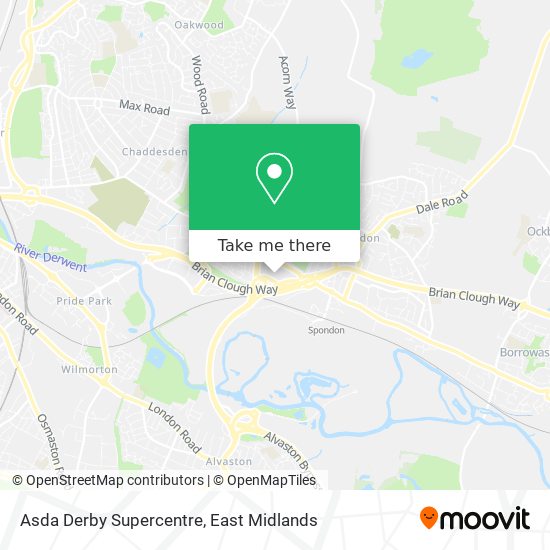 Asda Derby Supercentre map