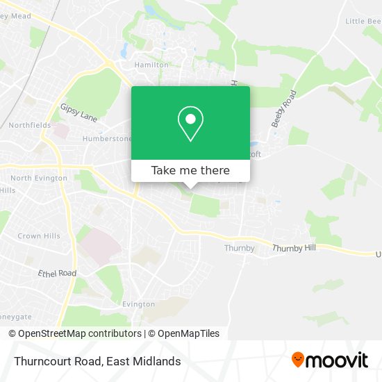 Thurncourt Road map