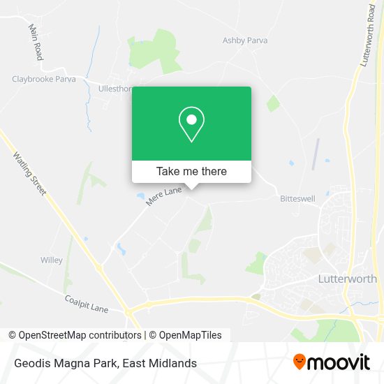 How to get to Geodis Magna Park in Harborough by bus?