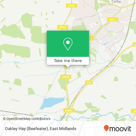 Oakley Hay (Beefeater) map