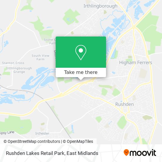 Rushden Lakes Retail Park map