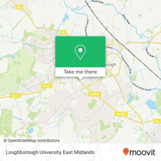 Loughborough University map