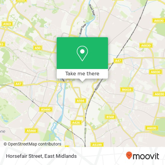 Horsefair Street map