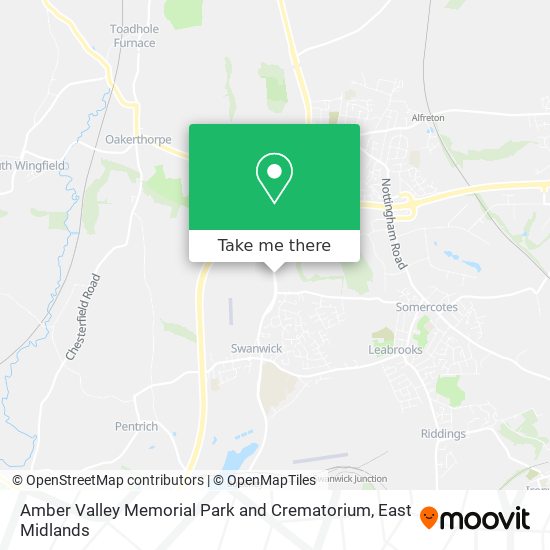 Amber Valley Memorial Park and Crematorium map