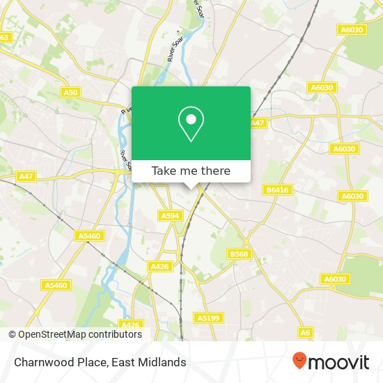 Charnwood Place map