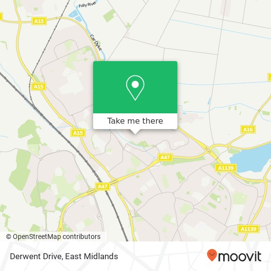 Derwent Drive map