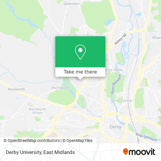 Derby University map