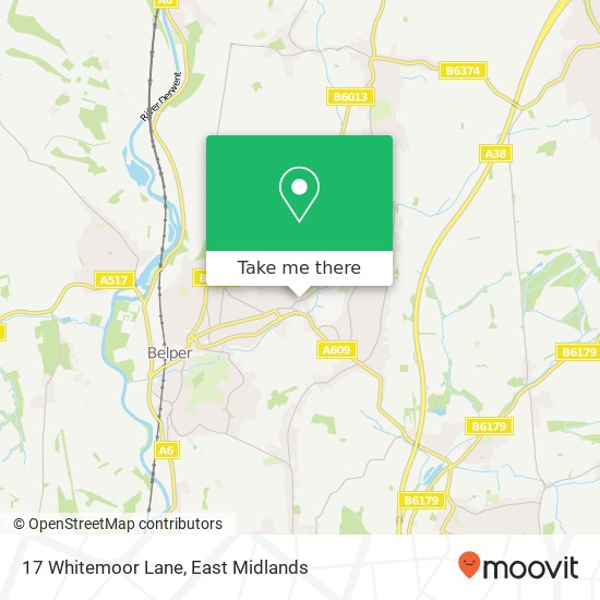 17 Whitemoor Lane map