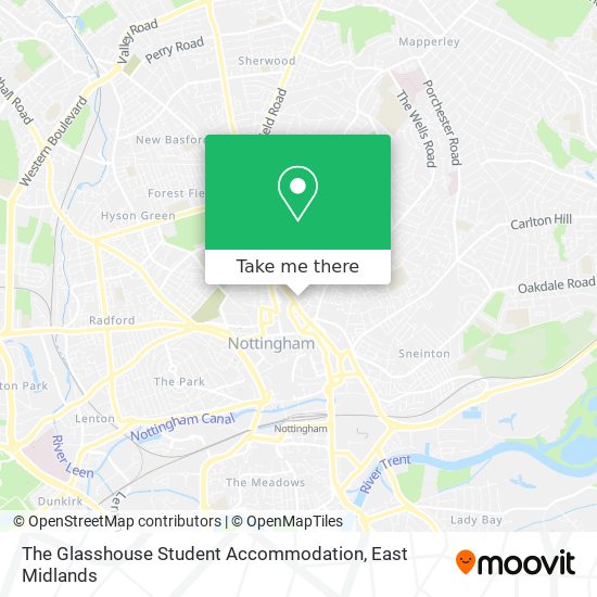 The Glasshouse Student Accommodation map