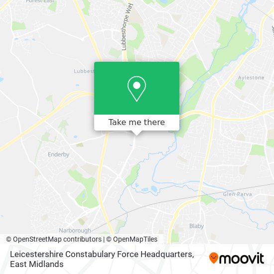 Leicestershire Constabulary Force Headquarters map