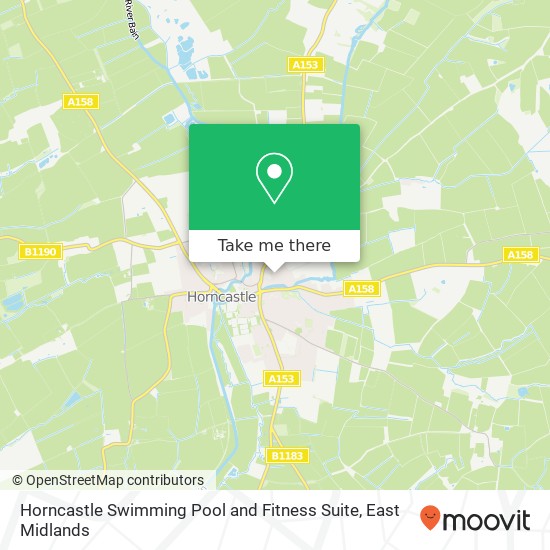 Horncastle Swimming Pool and Fitness Suite map