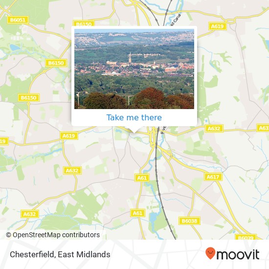 Chesterfield map