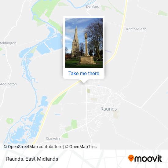 Raunds map