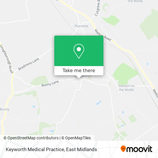 Keyworth Medical Practice map