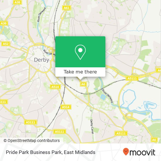 Pride Park Business Park map