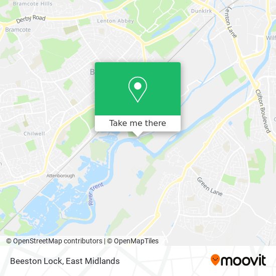 Beeston Lock map