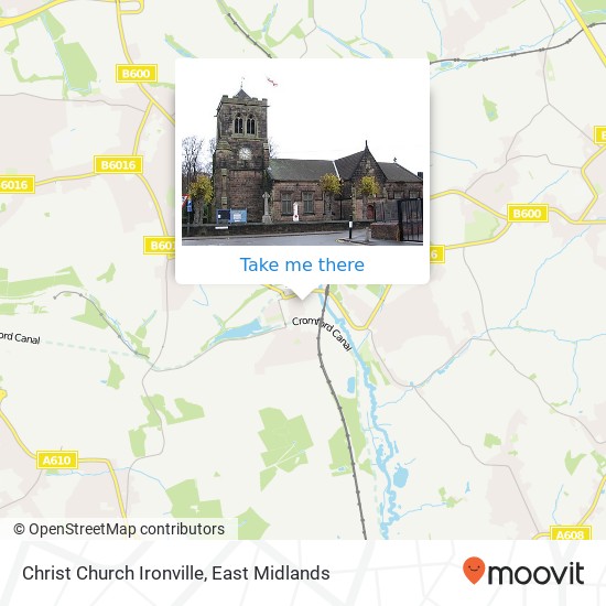 Christ Church Ironville map