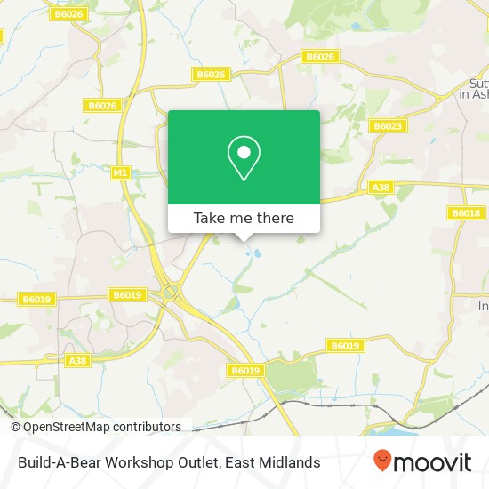 Build-A-Bear Workshop Outlet map