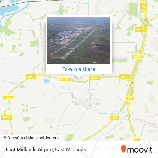 East Midlands Airport map