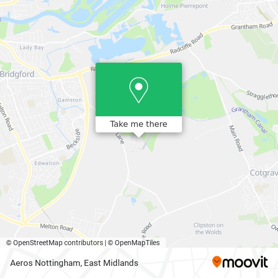 Aeros Nottingham map