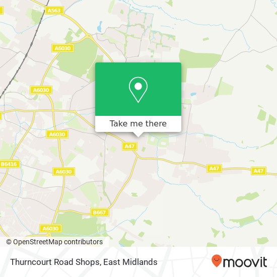 Thurncourt Road Shops map