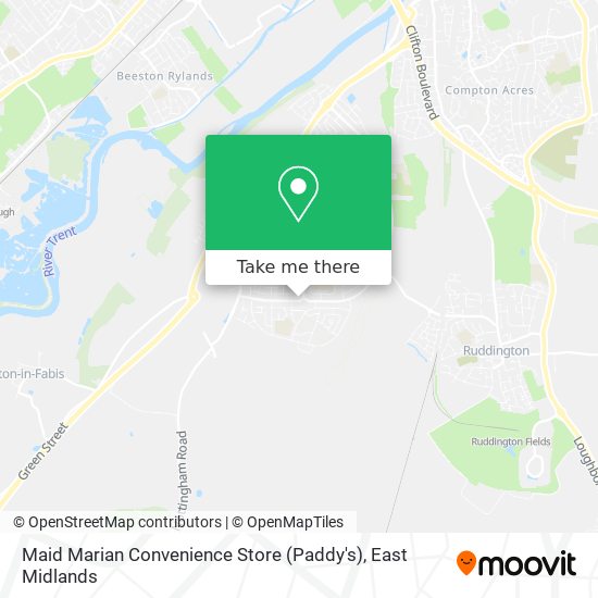 Maid Marian Convenience Store (Paddy's) map