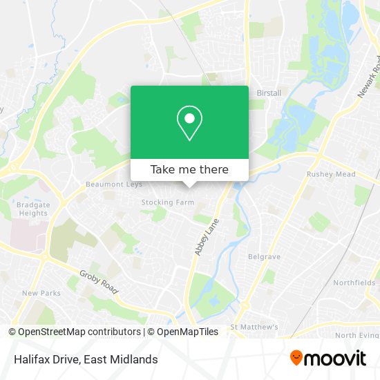 Halifax Drive map