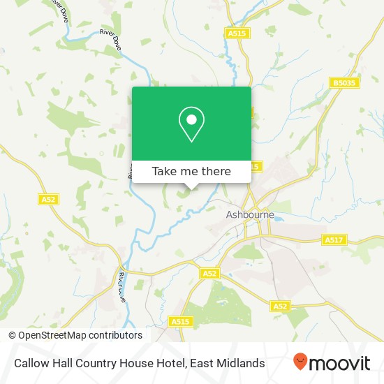 Callow Hall Country House Hotel map