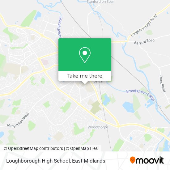 Loughborough High School map