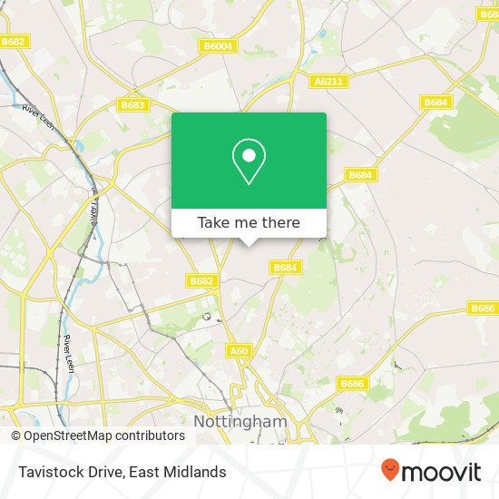 Tavistock Drive map