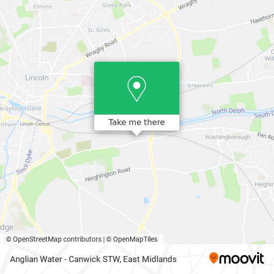 Anglian Water - Canwick STW map