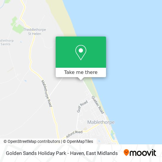 Golden Sands Holiday Park - Haven map