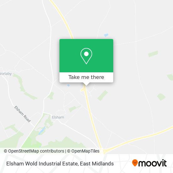 Elsham Wold Industrial Estate map