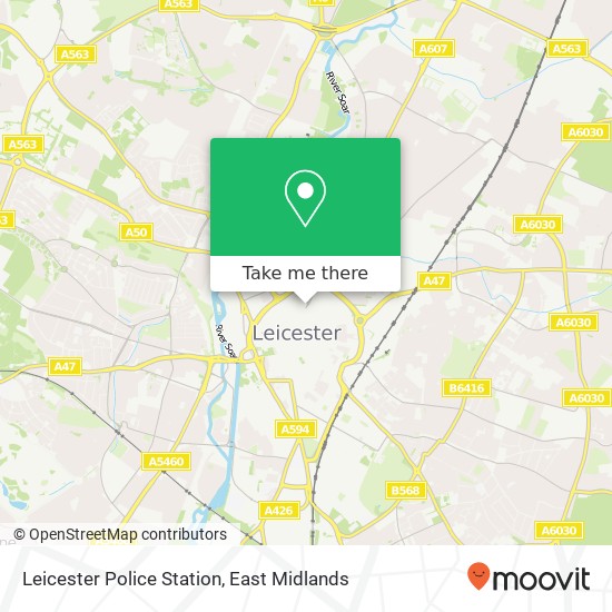 Leicester Police Station map