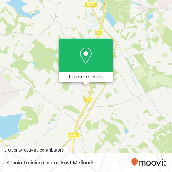 Scania Training Centre map