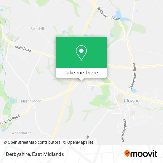 Derbyshire map