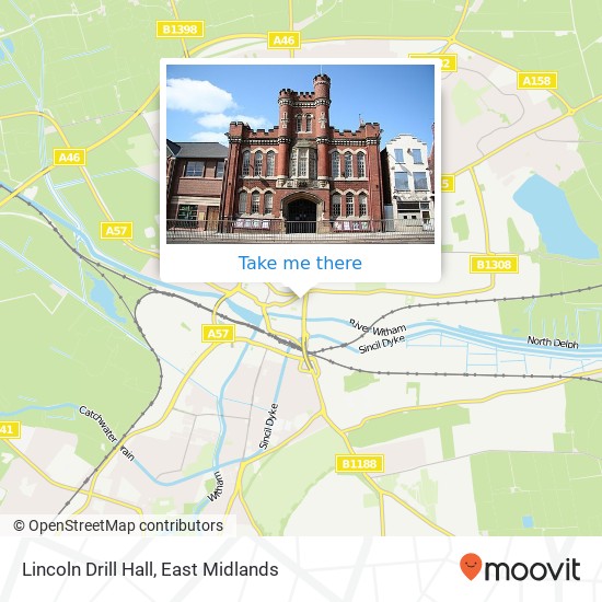 Lincoln Drill Hall map