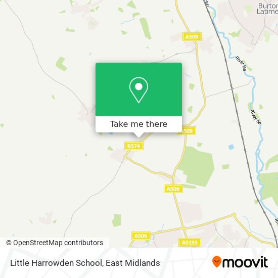 Little Harrowden School map