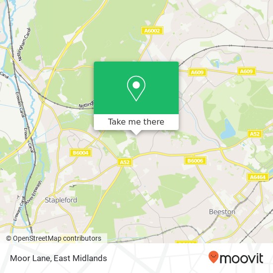 Moor Lane map