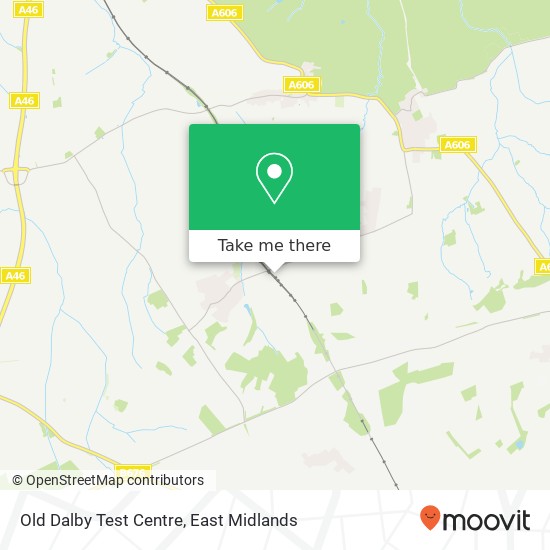 Old Dalby Test Centre map