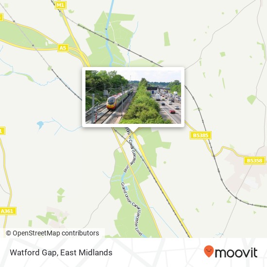 Watford Gap map