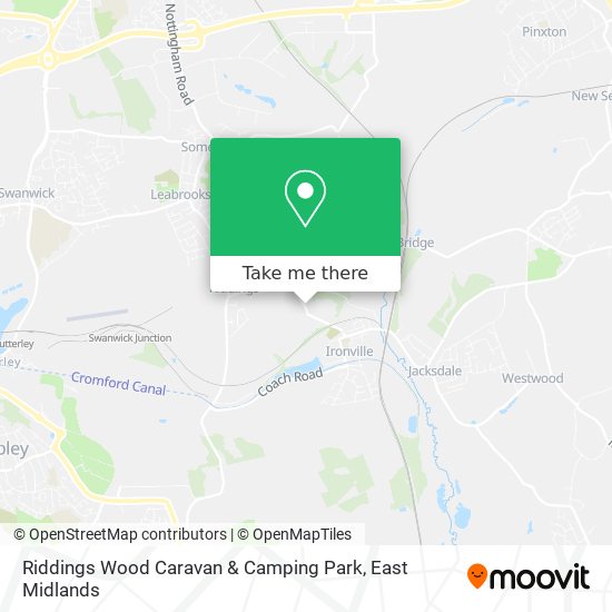 Riddings Wood Caravan & Camping Park map