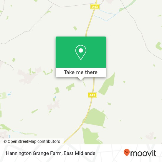 Hannington Grange Farm map