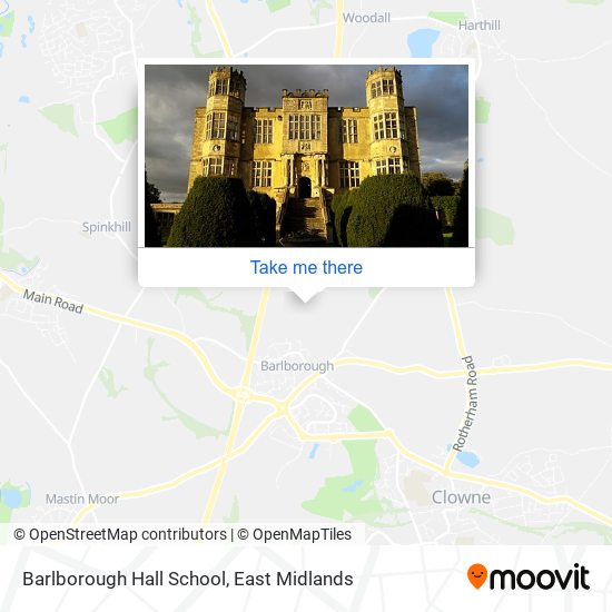 Barlborough Hall School map