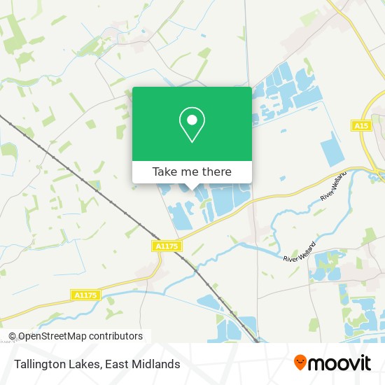 Tallington Lakes map