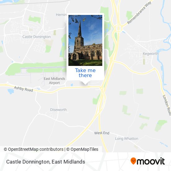 Castle Donnington map