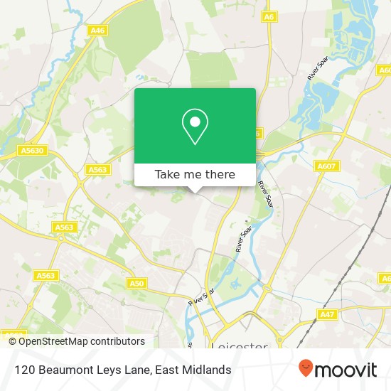 120 Beaumont Leys Lane map